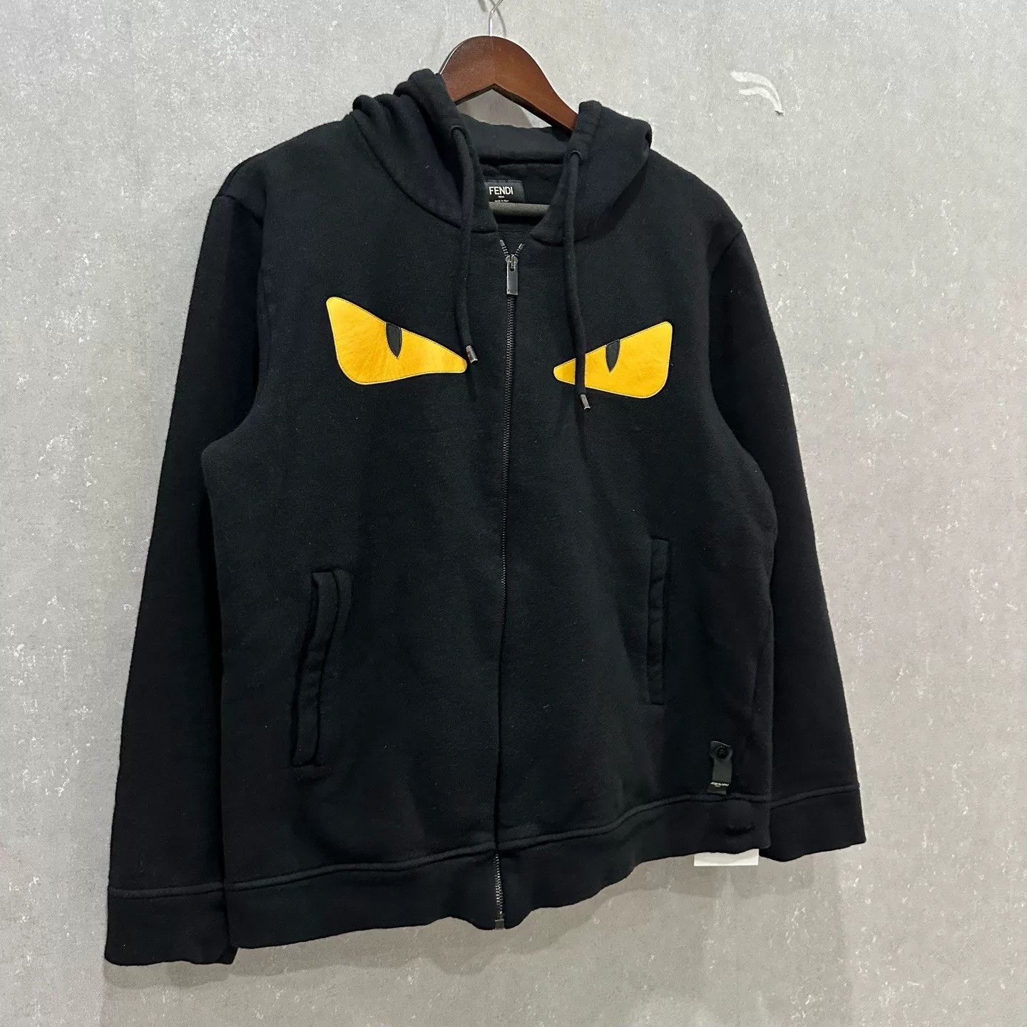Fendi Fendi Black Monster Eye Hoodie Jacket Size US L / EU 52-54 / 3 - 3 Thumbnail