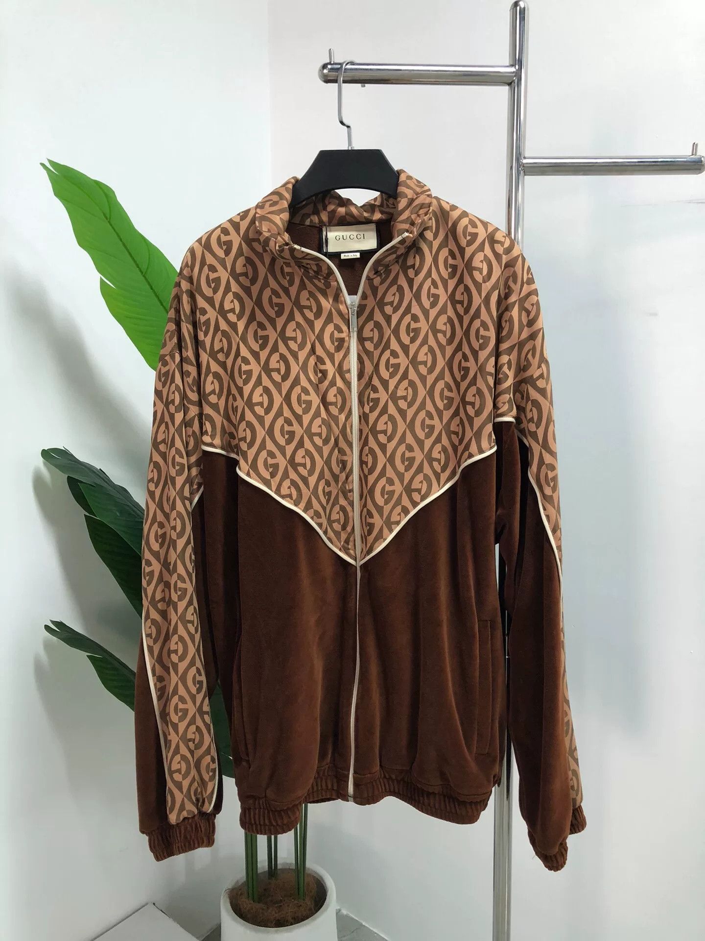 Gucci Gucci Velvet Zip Long Sleeve Jacket Size US S / EU 44-46 / 1 - 2 Thumbnail