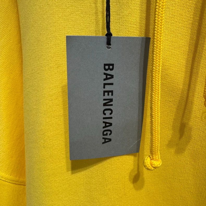 Balenciaga Balenciaga Yellow Logo Hoodie XXS New Size US XXS / EU 40 - 3 Thumbnail