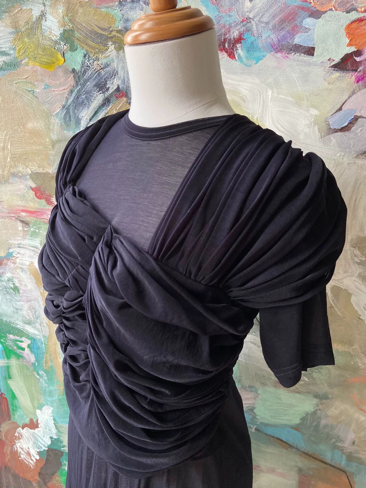 Comme des Garcons Comme des Garcons Sheer Deformed Dress Size US 38 / EU 54 - 6 Thumbnail