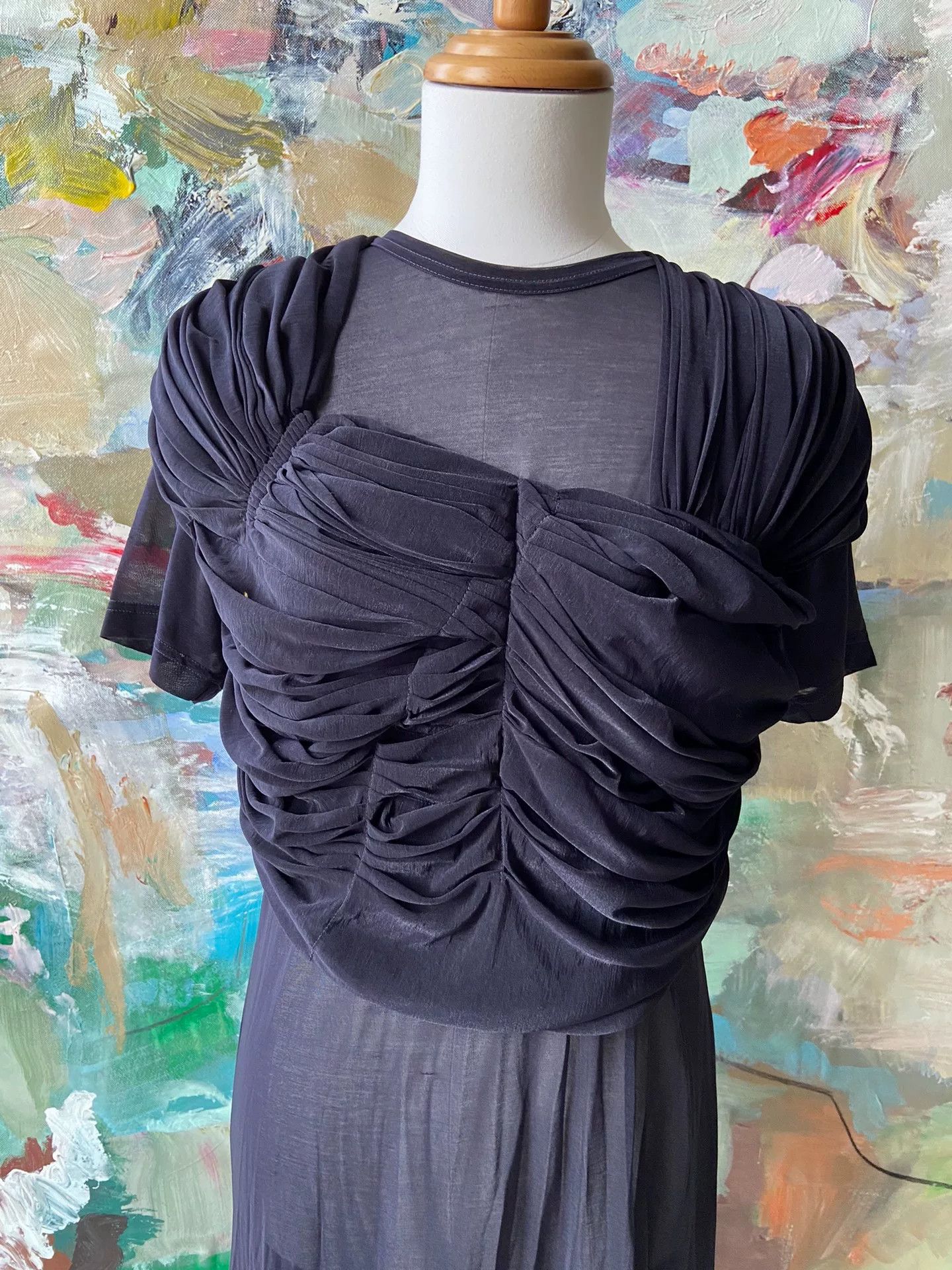 Comme des Garcons Comme des Garcons Sheer Deformed Dress Size US 38 / EU 54 - 2 Thumbnail