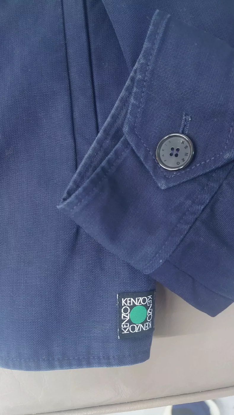 Kenzo Kenzo Blue Cotton Jacket Outerwear Size US S / EU 44-46 / 1 - 7 Thumbnail