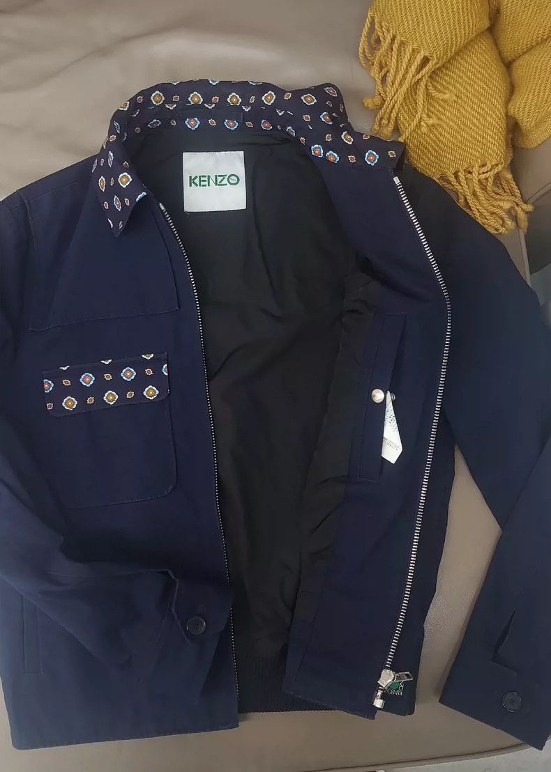 Kenzo Kenzo Blue Cotton Jacket Outerwear Size US S / EU 44-46 / 1 - 2 Thumbnail
