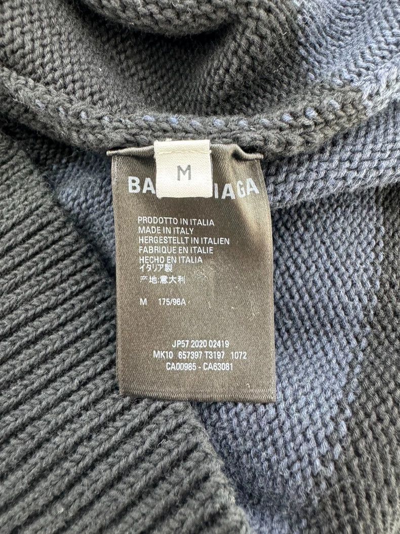 Balenciaga Balenciaga Asymmetric Crown Wheat Sweater Size US M / EU 48-50 / 2 - 4 Thumbnail