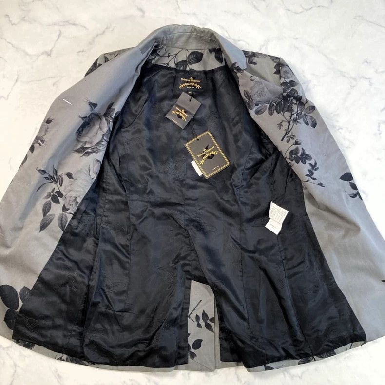 Vivienne Westwood Vivienne Westwood Floral Print Blazer Jacket Size US XXL / EU 58 / 5 - 4 Thumbnail
