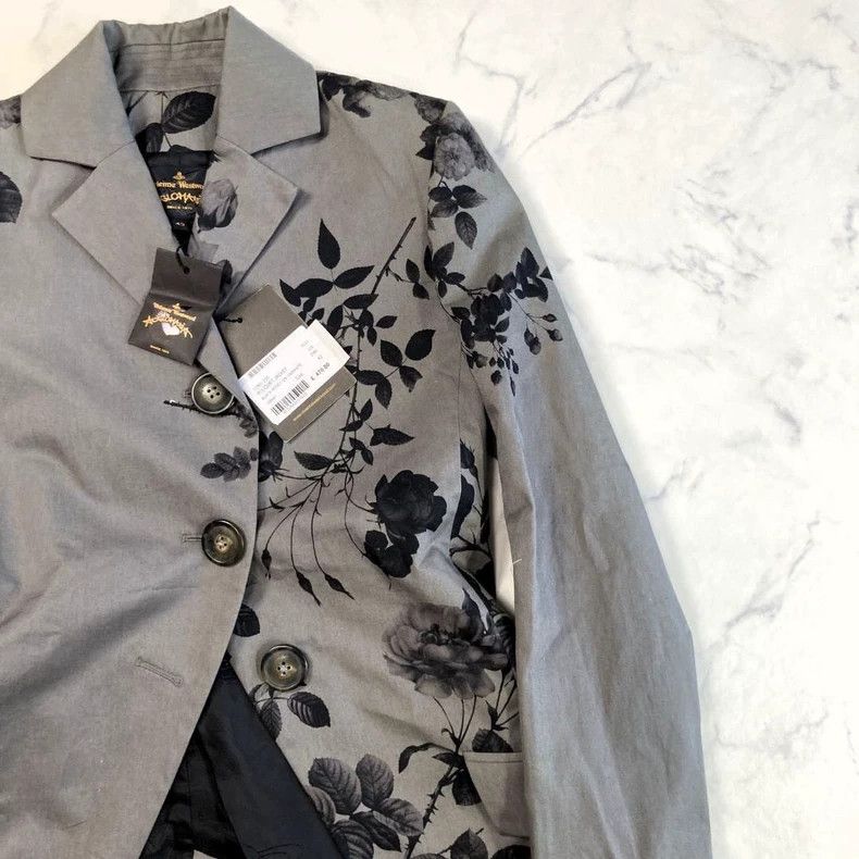 Vivienne Westwood Vivienne Westwood Floral Print Blazer Jacket Size US XXL / EU 58 / 5 - 2 Thumbnail