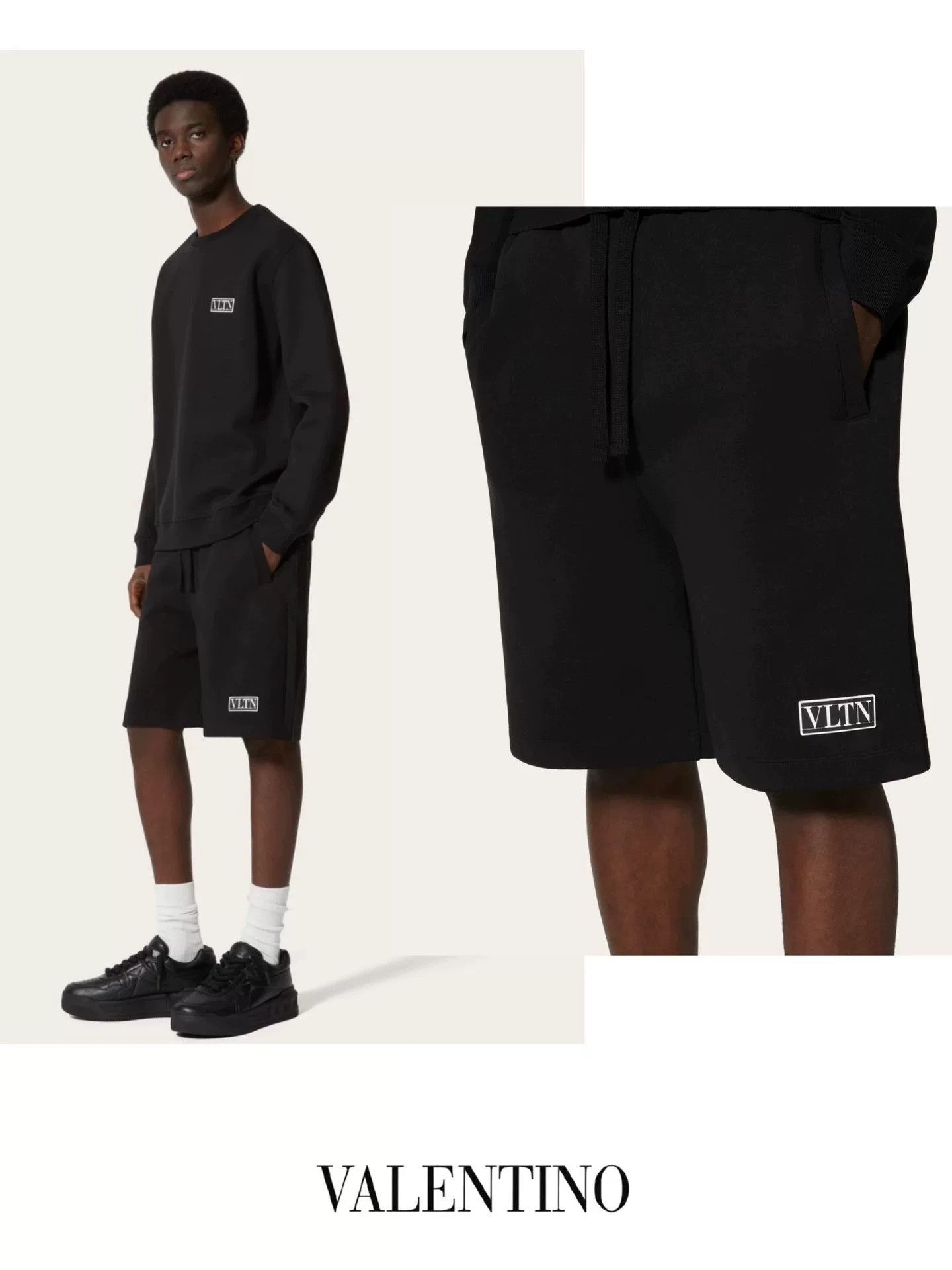 Valentino Valentino VLTN Drawstring Shorts Size US 30 / EU 46 - 8 Thumbnail