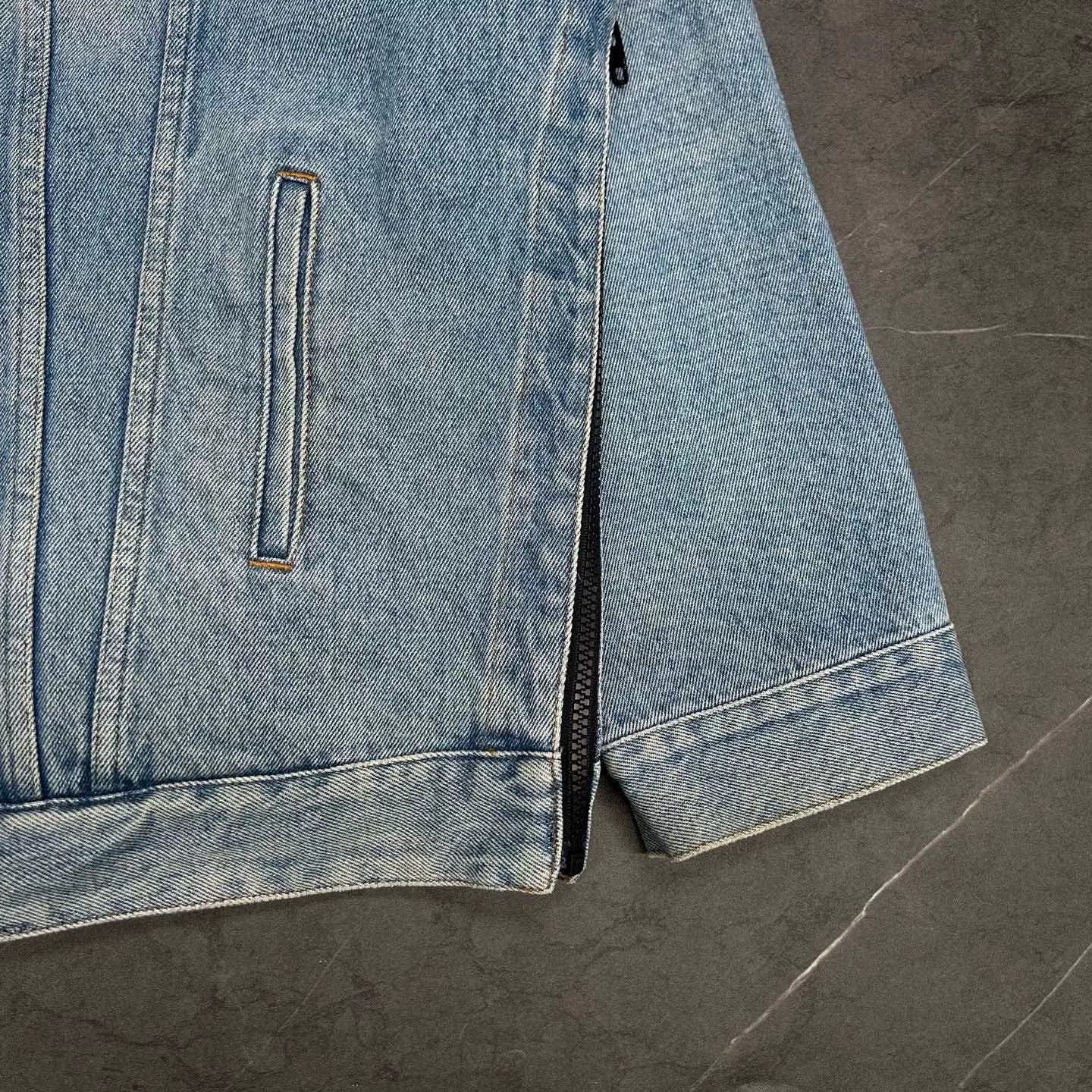 Balenciaga Balenciaga Denim Jacket Double Breasted Size US M / EU 48-50 / 2 - 3 Thumbnail