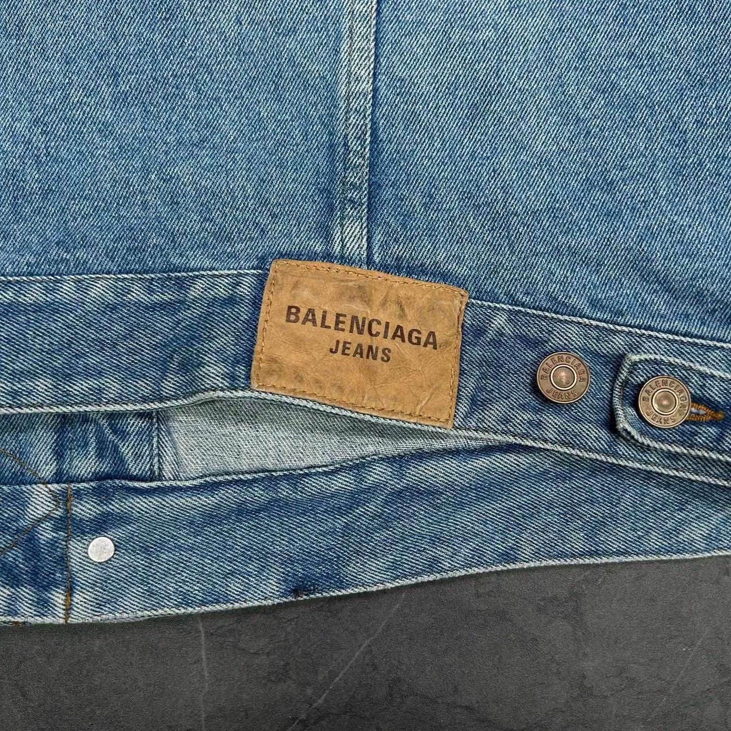 Balenciaga Balenciaga Denim Jacket Double Breasted Size US M / EU 48-50 / 2 - 6 Thumbnail