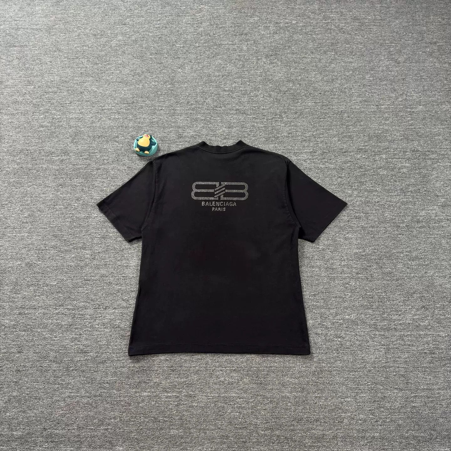 Balenciaga Balenciaga Black Crystal Double B T-shirt Size US S / EU 44-46 / 1 - 2 Thumbnail
