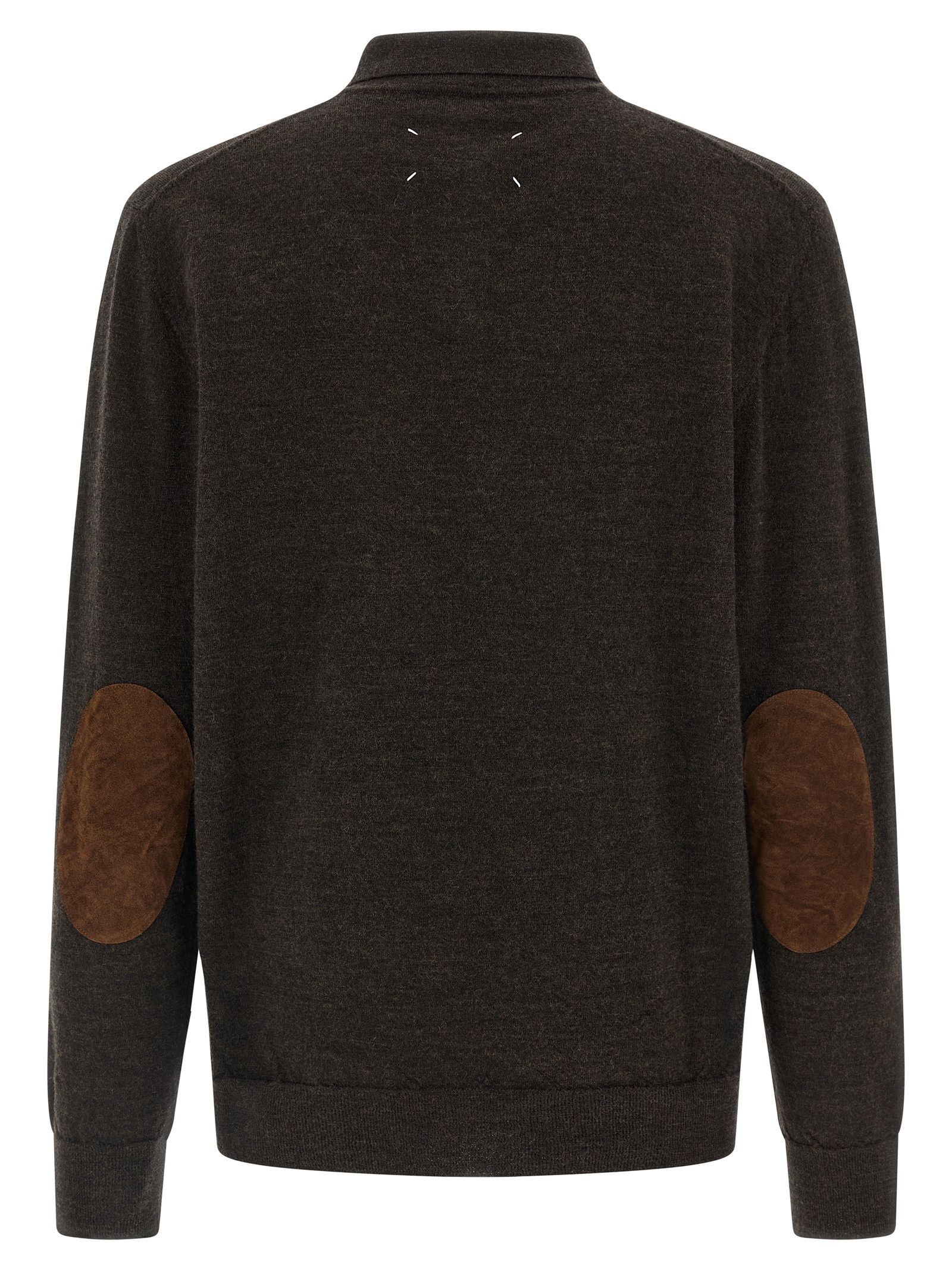 Maison Margiela Suede Patch Polo Shirt Size US L / EU 52-54 / 3 - 2 Thumbnail
