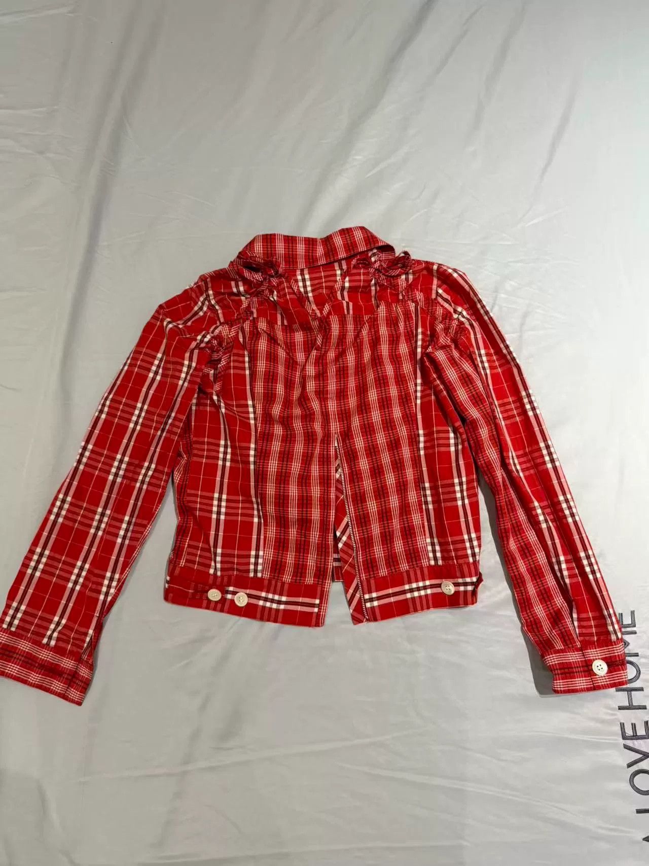 Junya Watanabe junya Watanabe red plaid zip jacket Size US M / EU 48-50 / 2 - 2 Thumbnail