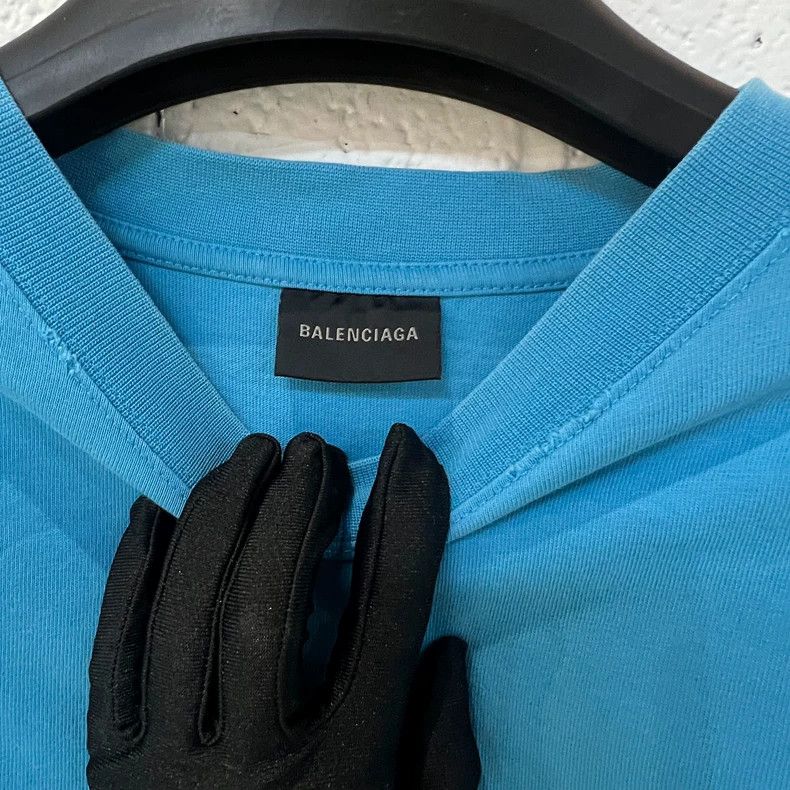 Balenciaga Balenciaga Blue Coke Logo Short Sleeve T-shirt Size US M / EU 48-50 / 2 - 4 Thumbnail