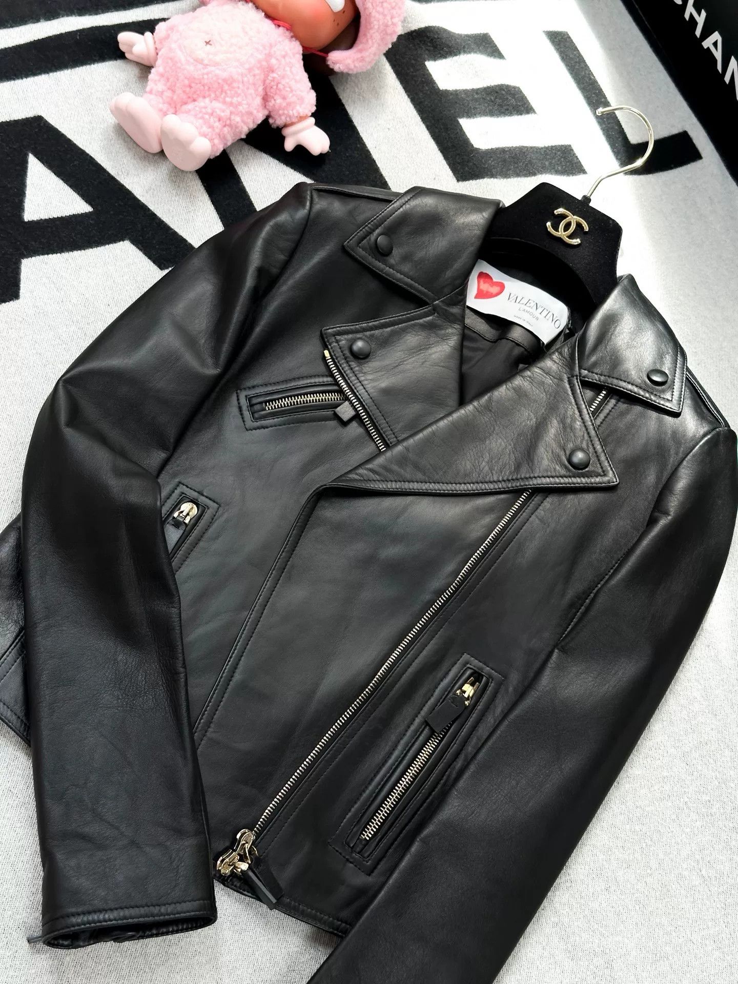 Valentino Valentino Black Leather Biker Jacket Size US S / EU 44-46 / 1 - 2 Thumbnail