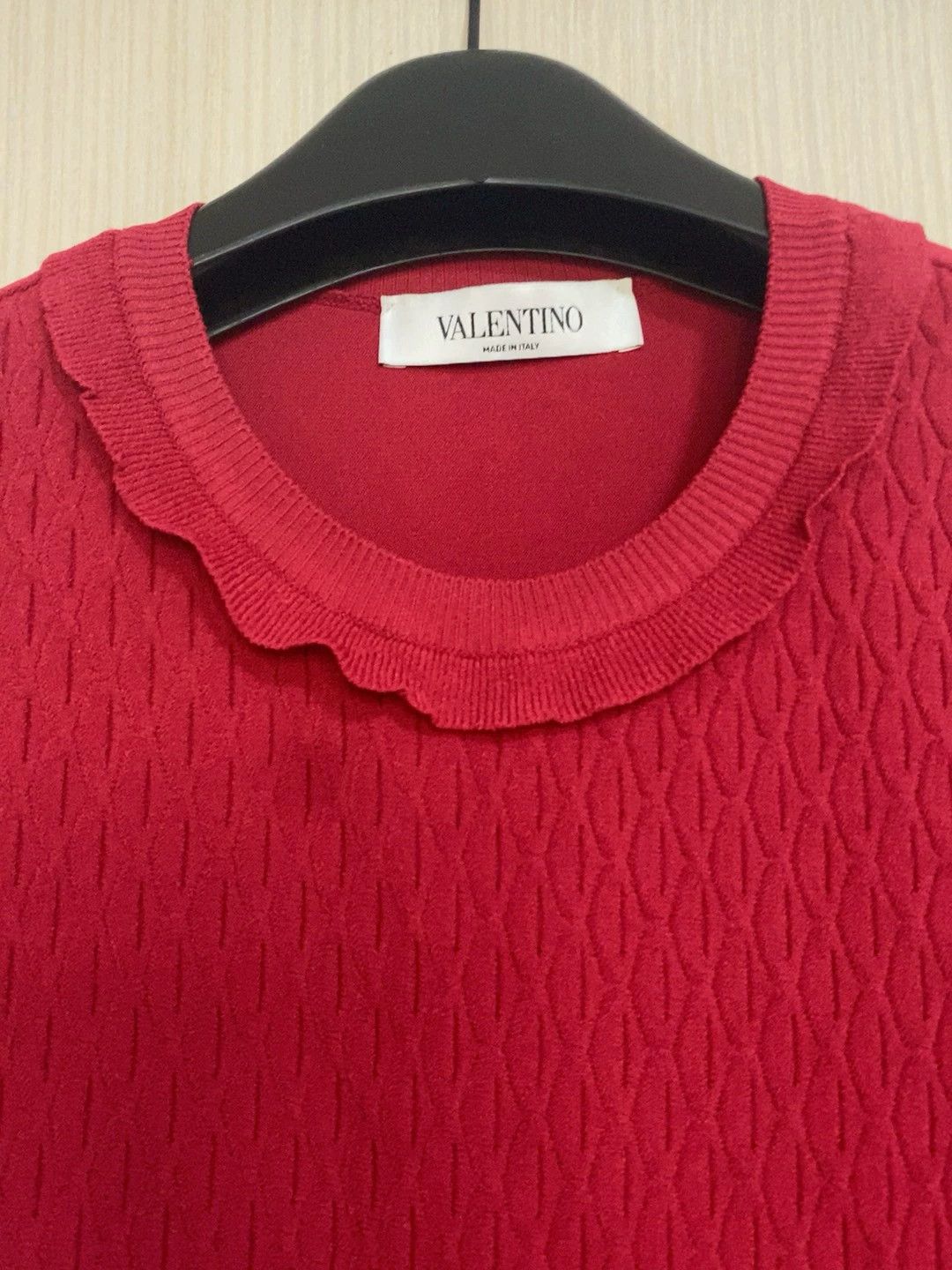 Valentino Valentino Red Knit Dress Size US 38 / EU 54 - 4 Thumbnail