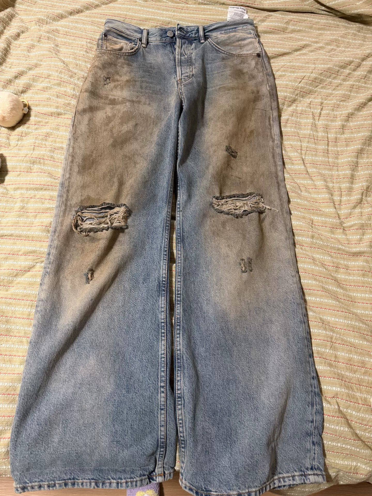 Acne Studios Acne Studios Distressed Denim Pants for Women Size US 28 / EU 44 - 2 Thumbnail