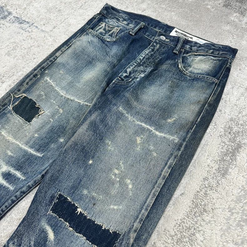 Neighborhood NEIGHBORHOOD 20SS Distressed Denim Jeans Size US 31 - 2 Thumbnail