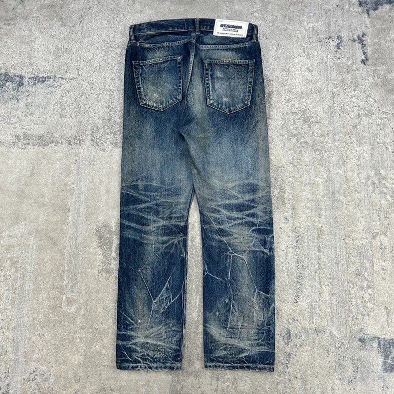 Neighborhood NEIGHBORHOOD 20SS Distressed Denim Jeans Size US 31 - 5 Thumbnail