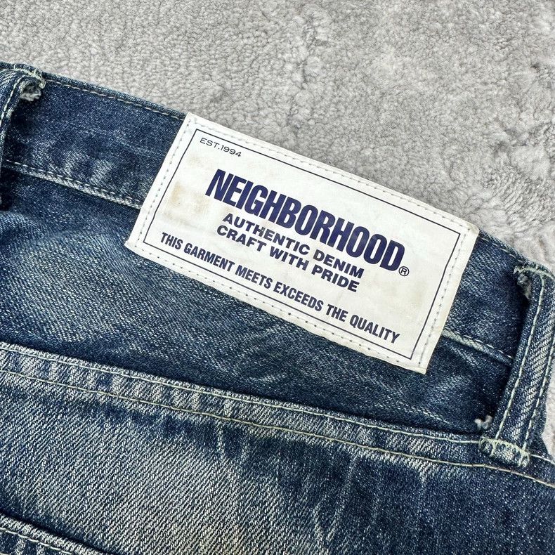 Neighborhood NEIGHBORHOOD 20SS Distressed Denim Jeans Size US 31 - 7 Thumbnail