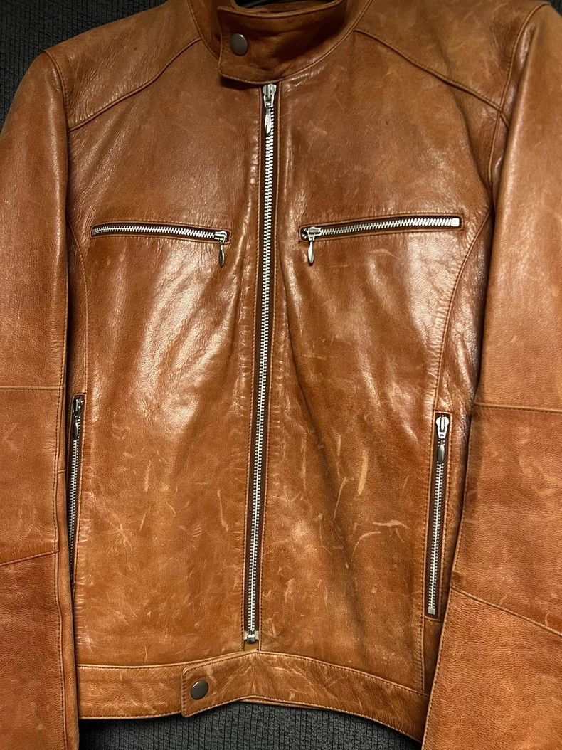 Yohji Yamamoto Yohji Yamamoto Leather Jacket Size US L / EU 52-54 / 3 - 3 Thumbnail
