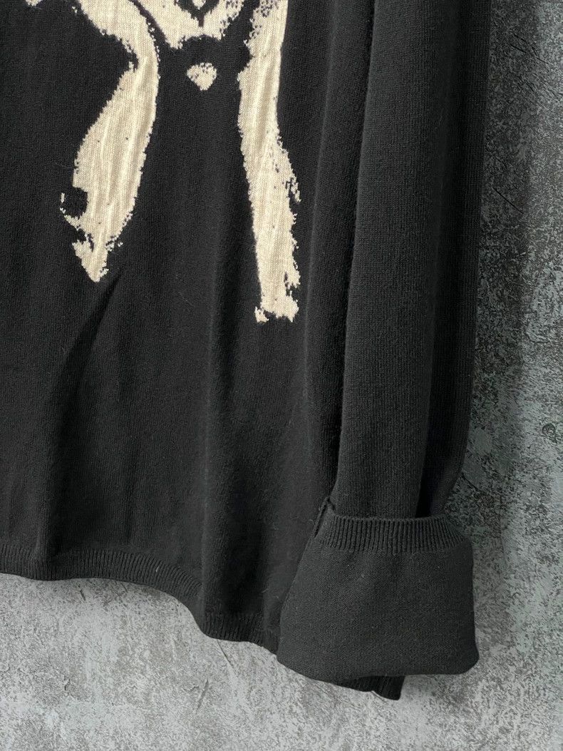 Yohji Yamamoto Yohji Yamamoto Black Figure Print Sweater Size US S / EU 44-46 / 1 - 6 Thumbnail