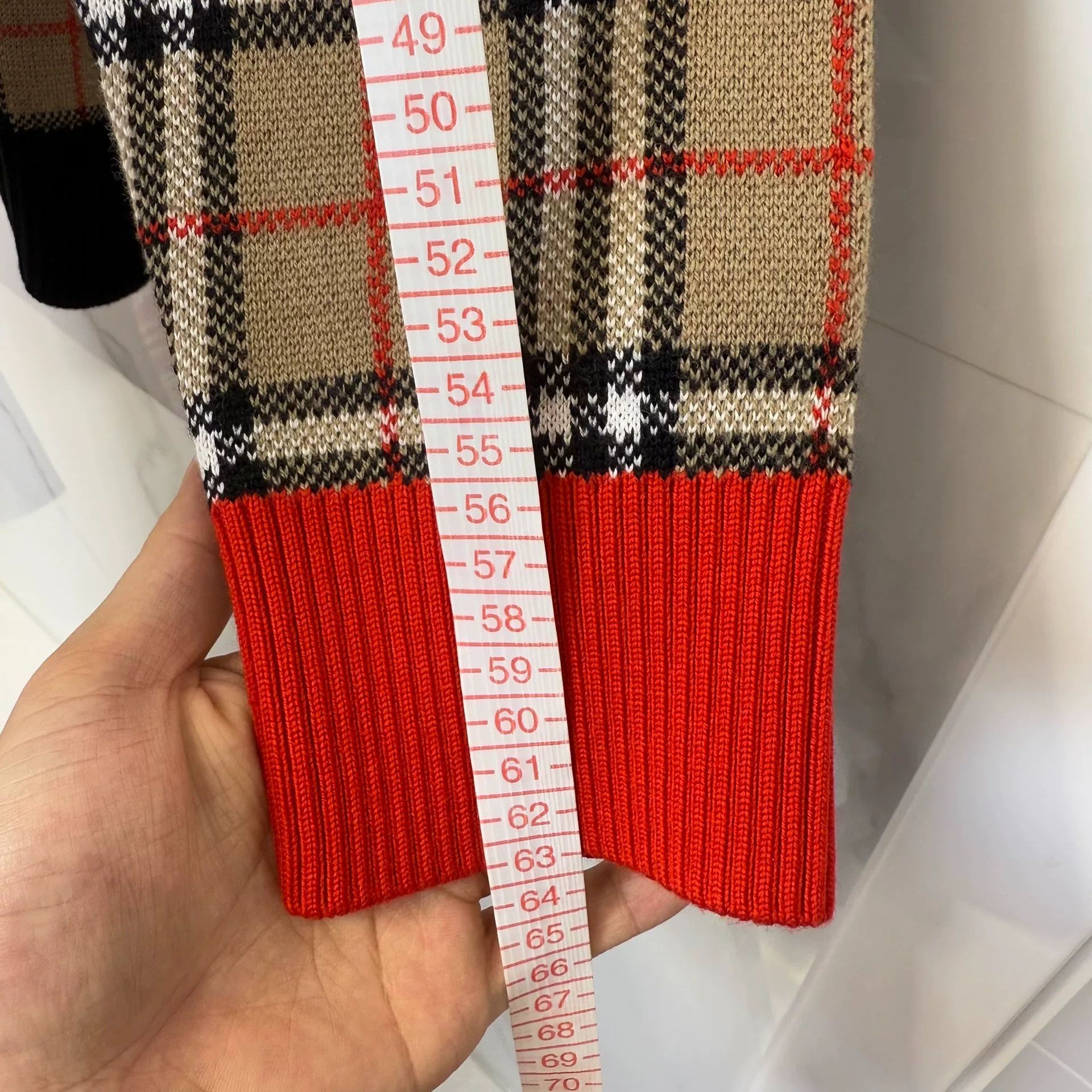 Burberry Burberry Logo Plaid Wool Sweater Size US M / EU 48-50 / 2 - 9 Thumbnail