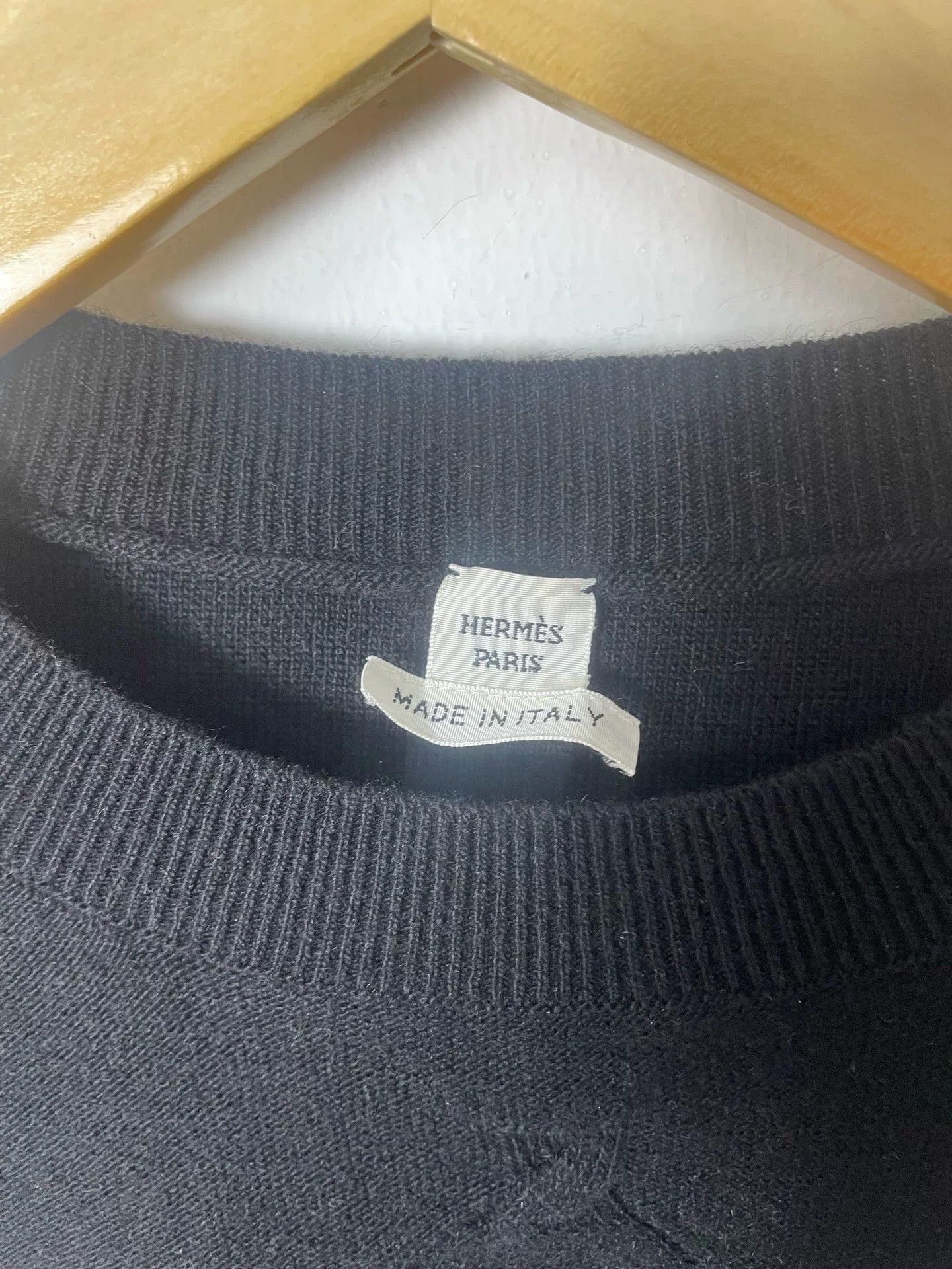 Hermes Hermes Black Wool Pullover Sweater Size US XS / EU 42 / 0 - 2 Thumbnail