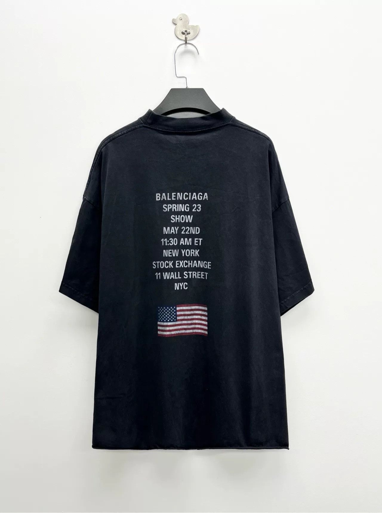 Balenciaga Balenciaga NYSE Logo Washed Short Sleeve Size US S / EU 44-46 / 1 - 2 Thumbnail
