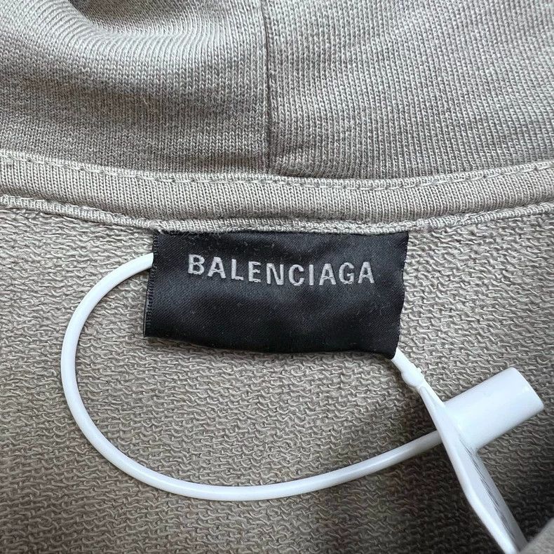 Balenciaga Balenciaga Small Logo Embroidered Solid Hoodie Size US S / EU 44-46 / 1 - 3 Thumbnail