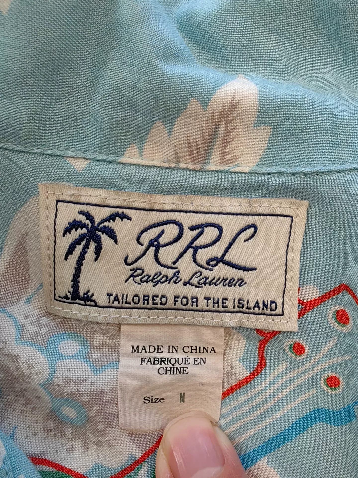 RRL Ralph Lauren RRL Tropical Print Camp Shirt Size US M / EU 48-50 / 2 - 3 Thumbnail
