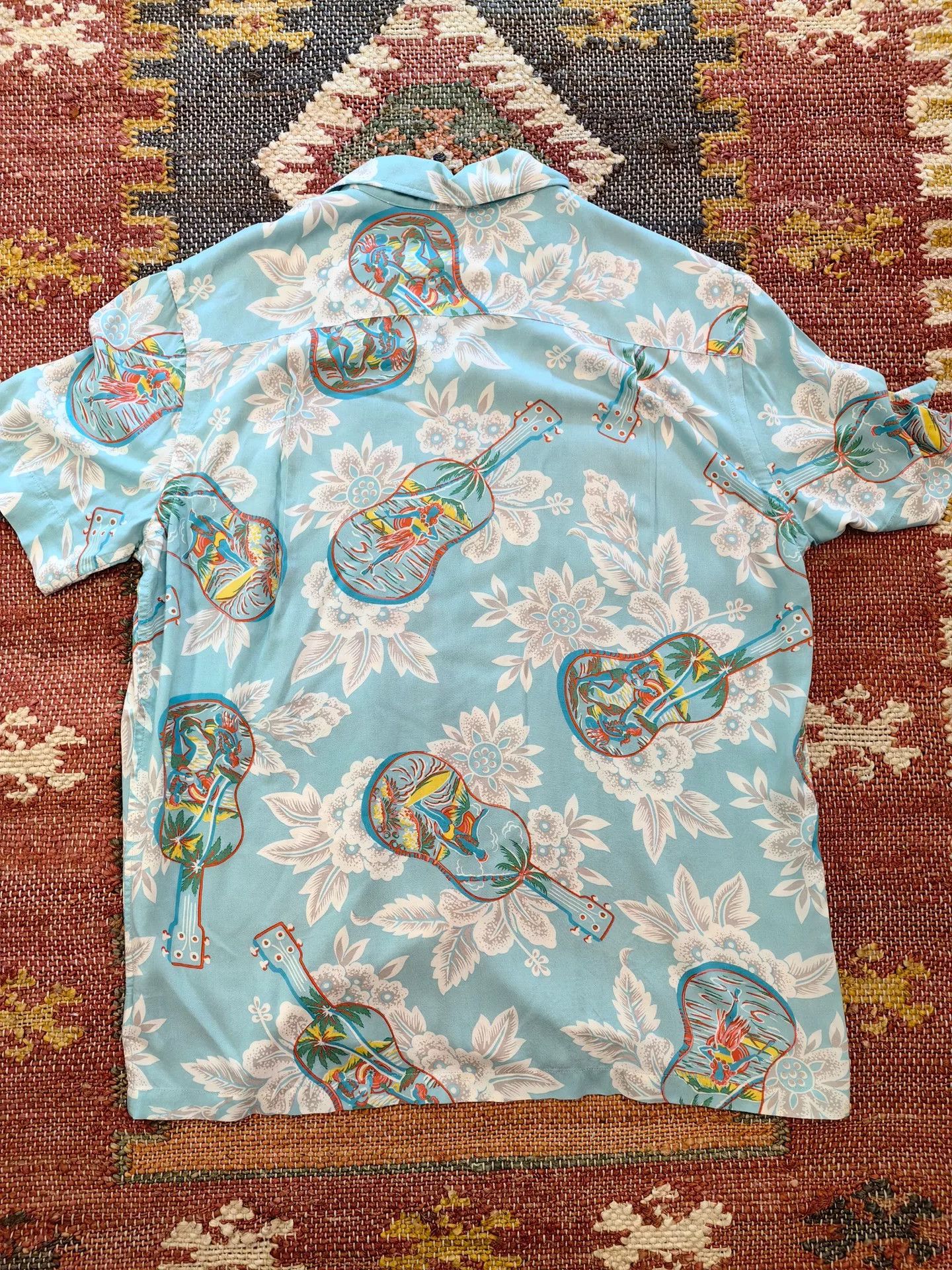 RRL Ralph Lauren RRL Tropical Print Camp Shirt Size US M / EU 48-50 / 2 - 2 Thumbnail
