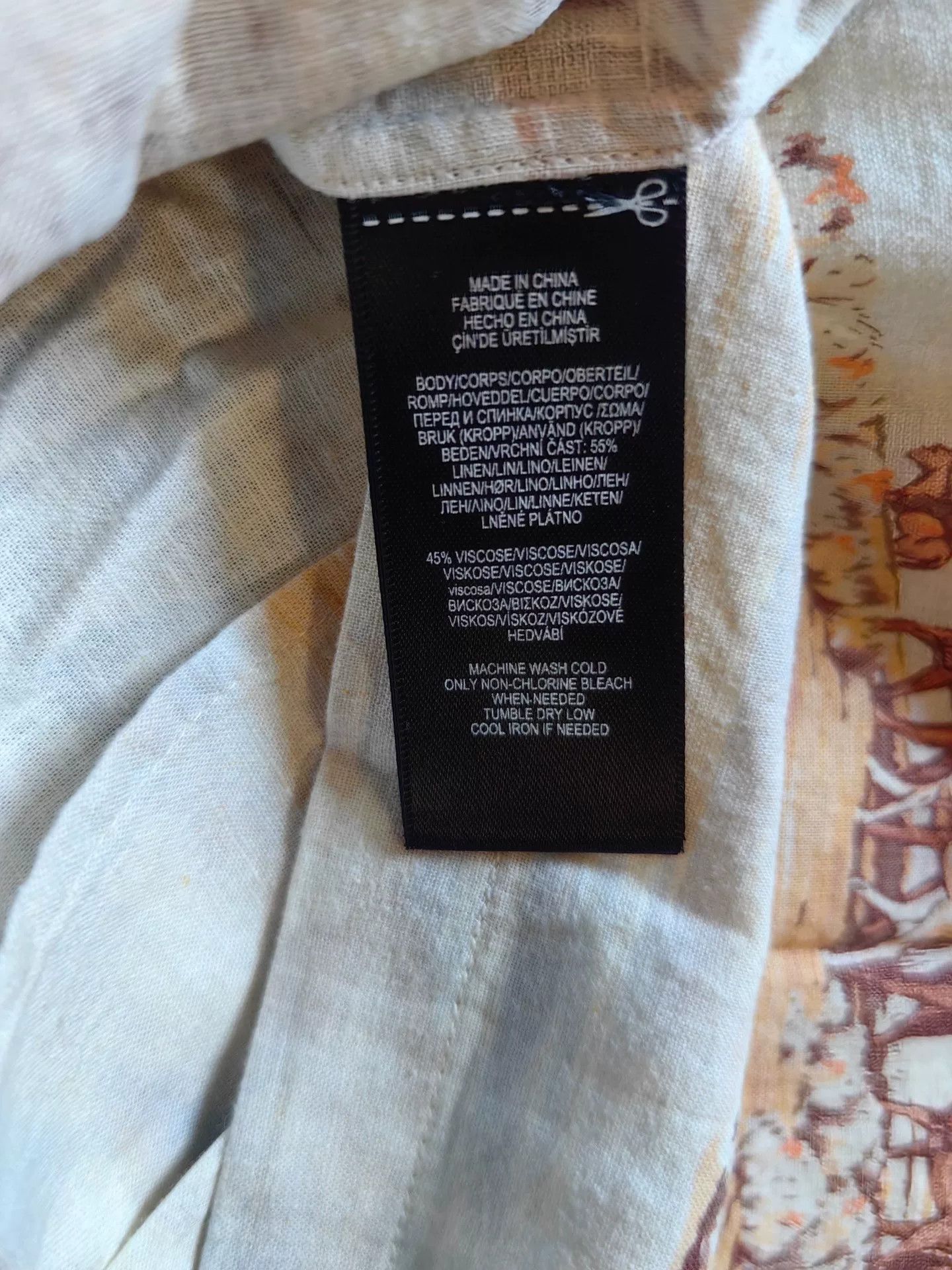 RRL Ralph Lauren RRL Scenic Print Linen Blend Shirt Size US M / EU 48-50 / 2 - 4 Thumbnail