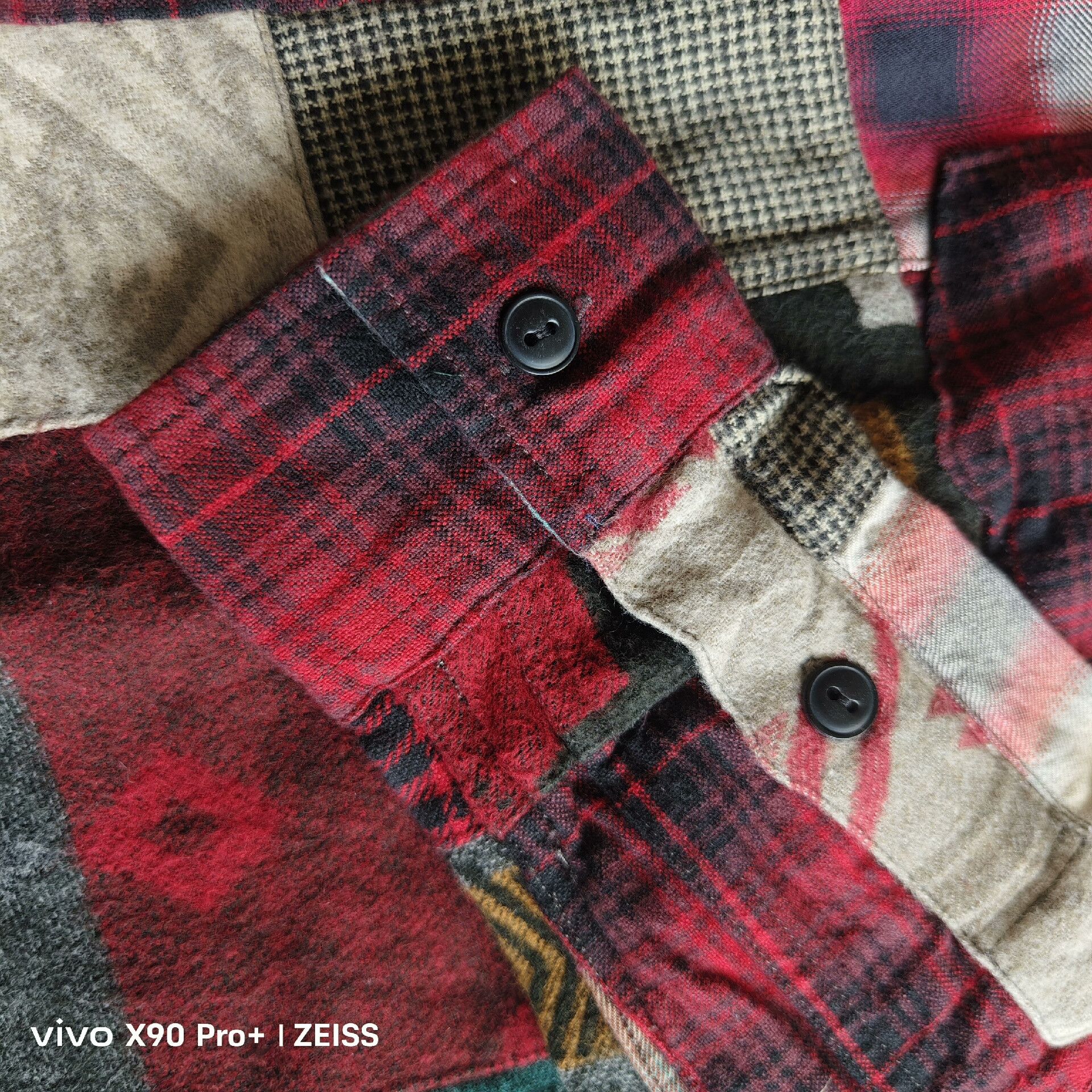 RRL Ralph Lauren RRL Patchwork Plaid Workshirt Size US S / EU 44-46 / 1 - 5 Thumbnail
