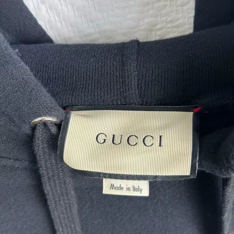 Gucci Gucci Logo Embroidered Hoodie Sweatshirt Size US M / EU 48-50 / 2 - 2 Thumbnail