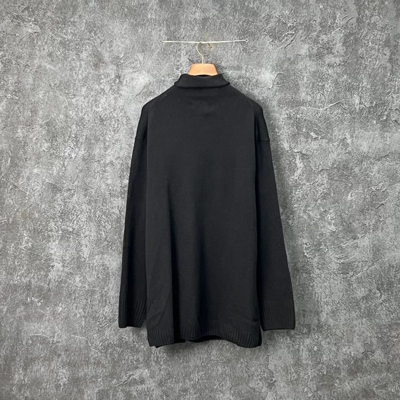Yohji Yamamoto Yohji Yamamoto Black Turtleneck Sweater Size US L / EU 52-54 / 3 - 2 Thumbnail