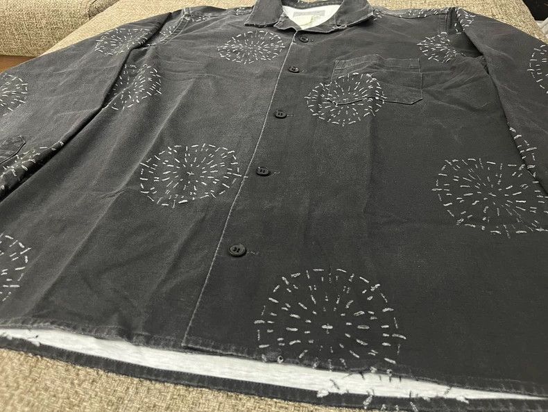 Yohji Yamamoto Yohji Yamamoto Cutout Washed Shirt Jacket Size US L / EU 52-54 / 3 - 4 Thumbnail
