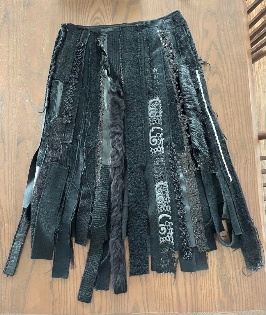 Junya Watanabe junya watanabe black layered mesh skirt Size US 27 - 3 Thumbnail