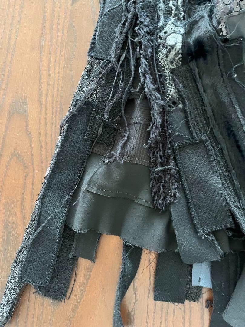 Junya Watanabe junya watanabe black layered mesh skirt Size US 27 - 7 Thumbnail