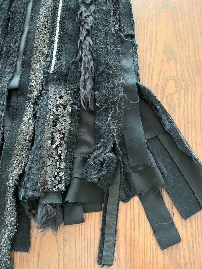 Junya Watanabe junya watanabe black layered mesh skirt Size US 27 - 6 Thumbnail