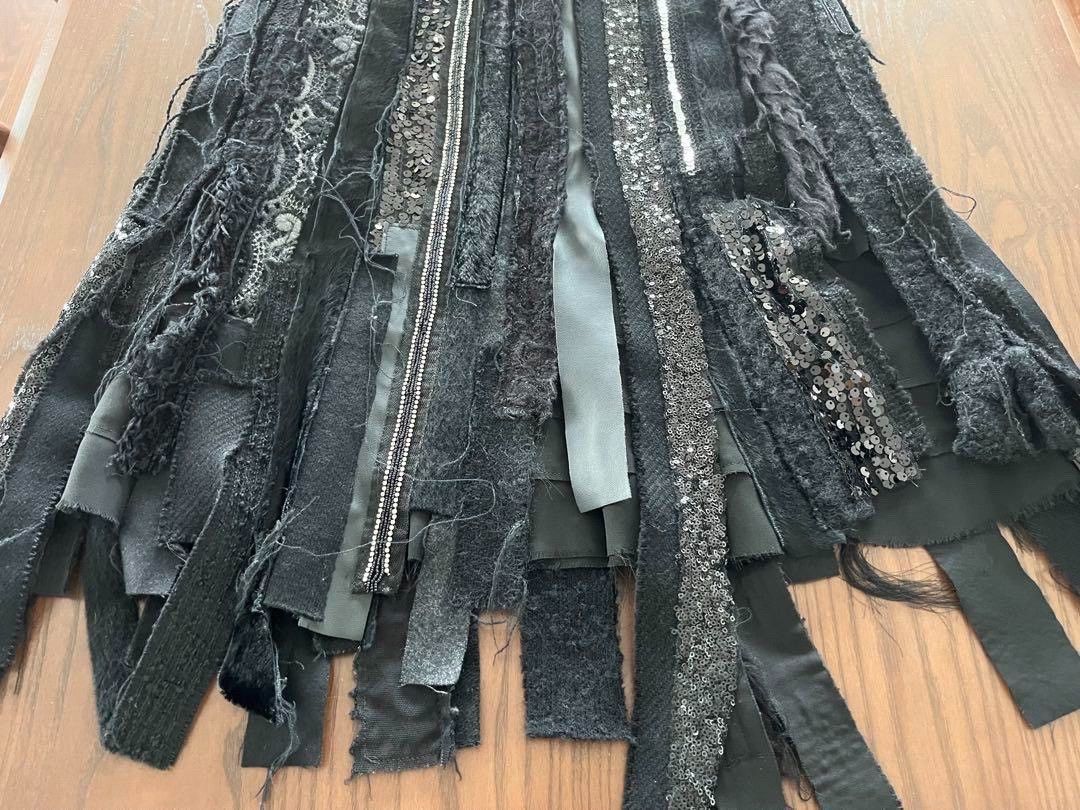 Junya Watanabe junya watanabe black layered mesh skirt Size US 27 - 2 Thumbnail