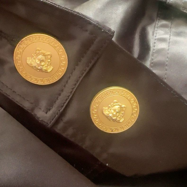 Versace Versace Black Leather Jacket M Size US M / EU 48-50 / 2 - 3 Thumbnail