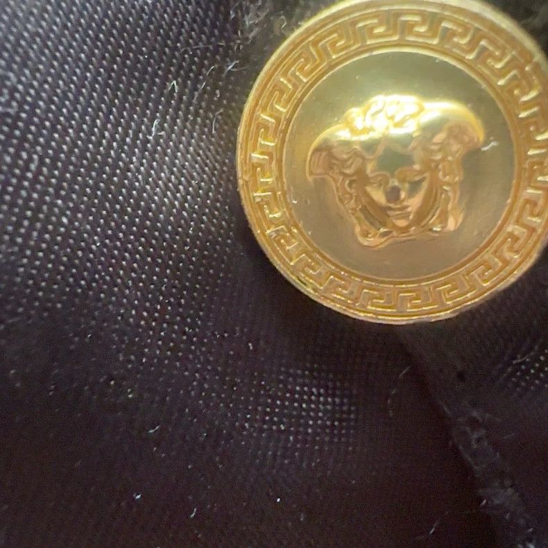 Versace Versace Black Leather Jacket M Size US M / EU 48-50 / 2 - 9 Thumbnail
