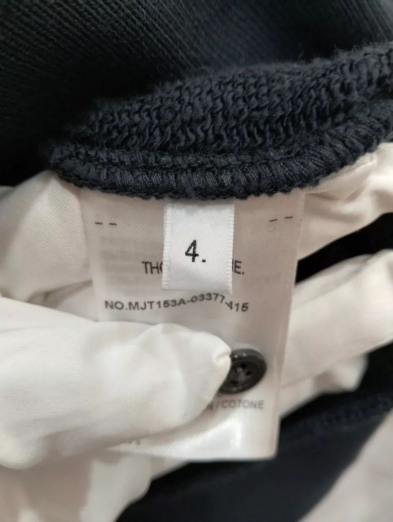 Thom Browne THOM BROWNE Navy Zip Hoodie with Stripes Size US M / EU 48-50 / 2 - 7 Thumbnail
