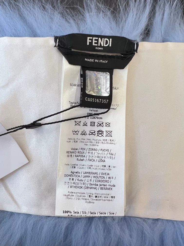 Fendi FENDI Fox Fur Scarf Size ONE SIZE - 5 Thumbnail