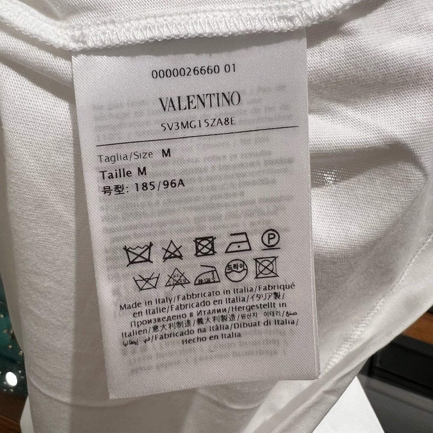 Valentino Valentino Men's Logo Basic T-Shirt Size US XXS / EU 40 - 4 Thumbnail