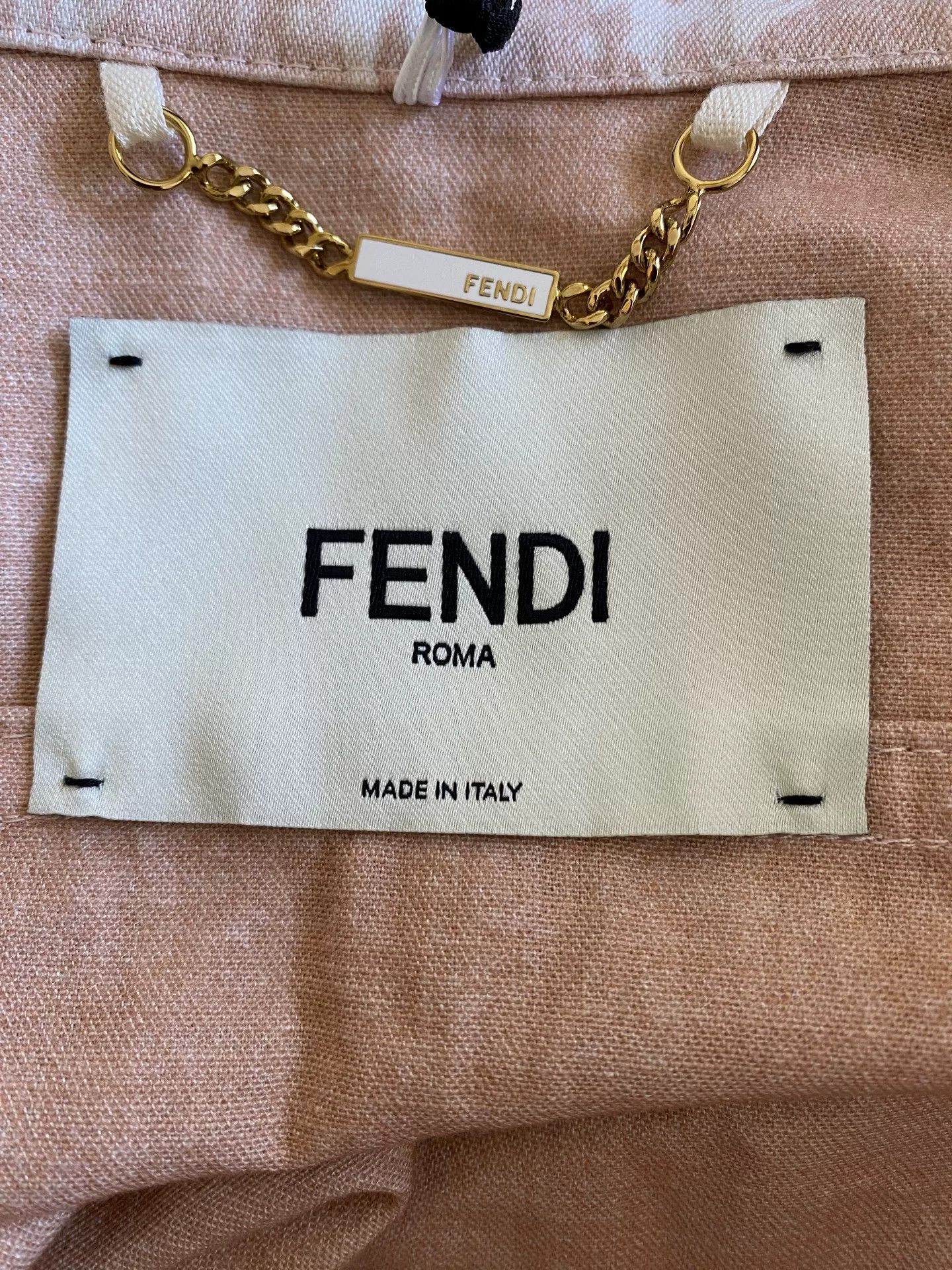 Fendi Fendi Logo Print Denim Short Sleeve Shirt Size US XXL / EU 58 / 5 - 4 Thumbnail