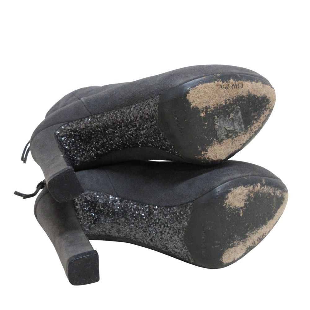Miu Miu Miu Miu Miu Miu Suede Platform Short Boots Suede Shoes DUTY FREE for USA Size ONE SIZE - 4 Thumbnail