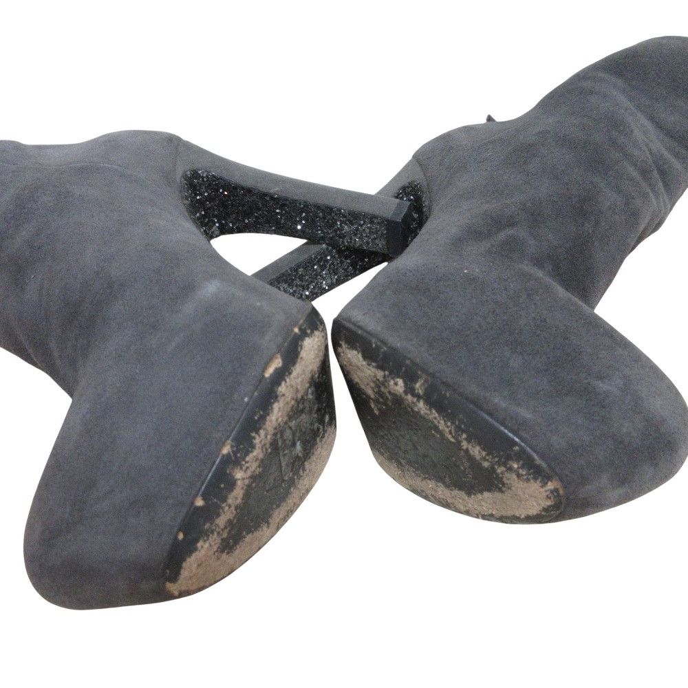 Miu Miu Miu Miu Miu Miu Suede Platform Short Boots Suede Shoes DUTY FREE for USA Size ONE SIZE - 6 Thumbnail