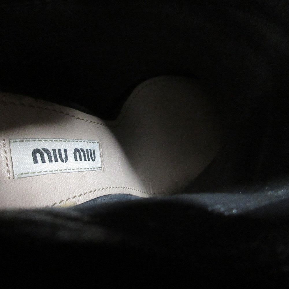 Miu Miu Miu Miu Miu Miu Suede Platform Short Boots Suede Shoes DUTY FREE for USA Size ONE SIZE - 9 Thumbnail