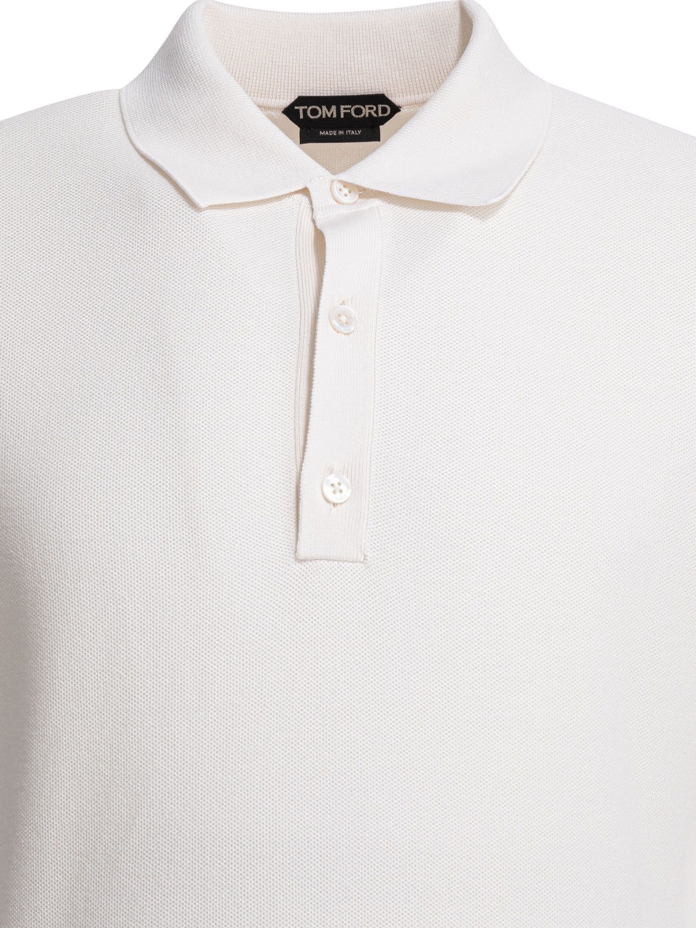 Tom Ford Tom Ford Silk And Cotton Pique Polo Shirt tag size 54 Men - USA Duties Paid Size US L / EU 52-54 / 3 - 3 Thumbnail